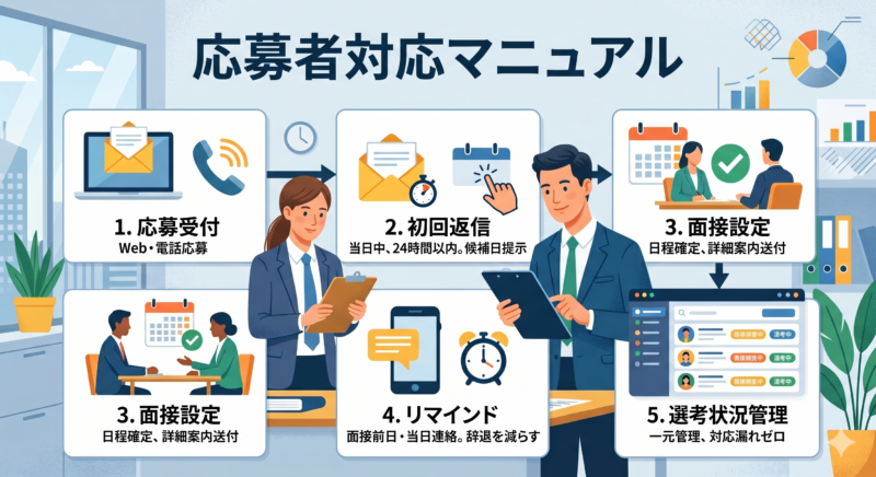 応募者対応 マニュアル