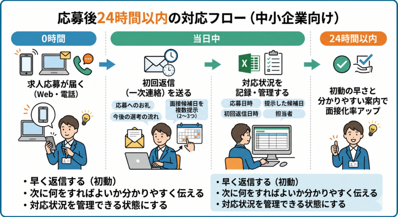 応募者対応 マニュアル