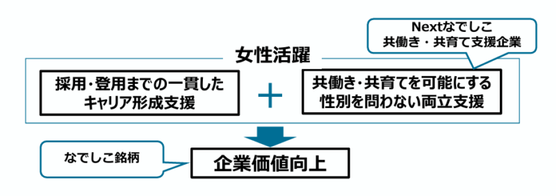 なでしこ銘柄の制度イメージ