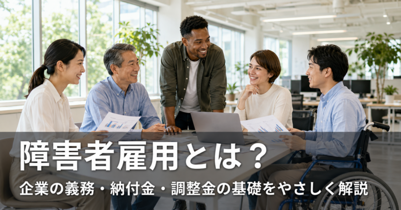障害者雇用とは何かを解説。企業の義務・納付金・調整金の基礎