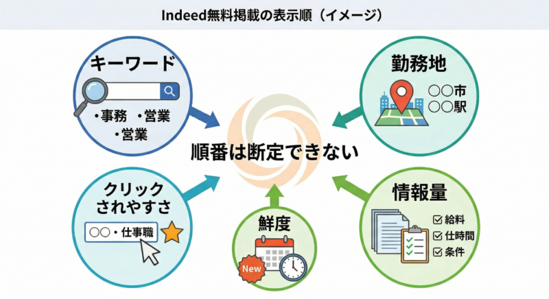 無料 求人 掲載 順番