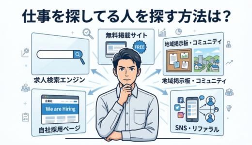 仕事を探してる人を探す方法は？求職者が集まる場所と応募につなぐ導線設計を解説