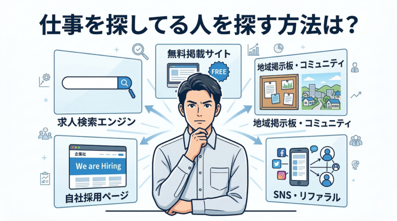 仕事を探してる人を探す 方法