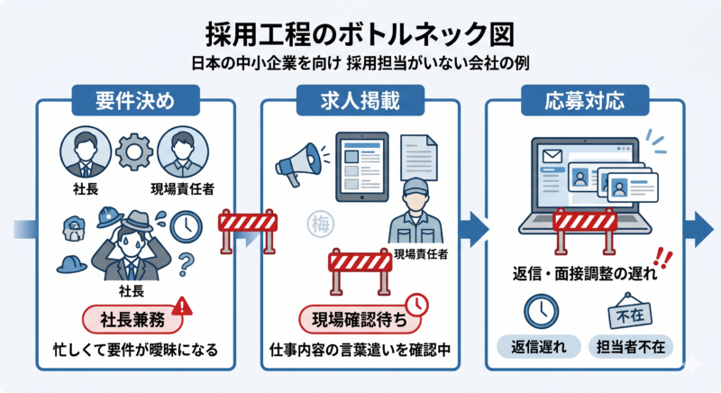 採用担当がいない会社