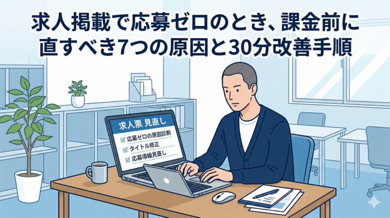 求人掲載 応募ゼロ