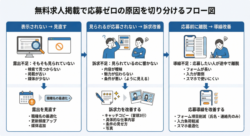 求人掲載 応募ゼロ