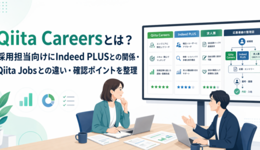 Qiita Careersとは？採用担当向けにIndeed PLUSとの関係・Qiita Jobsとの違い・確認ポイントを整理