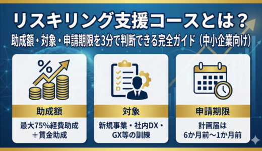 リスキリング支援コースとは？助成額・対象・申請期限を3分で判断できる完全ガイド（中小企業向け）